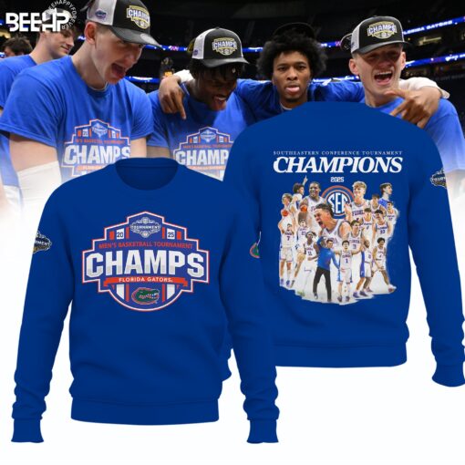 Florida Gators 2025 SEC Men’s Basketball Conference Tournament Champions Sweatshirt, Gators Gear