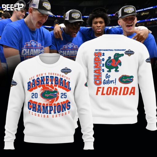 Florida Gators 2025 SEC Men’s Basketball Conference Tournament Champions Sweatshirt, Sweater, Gators Gear