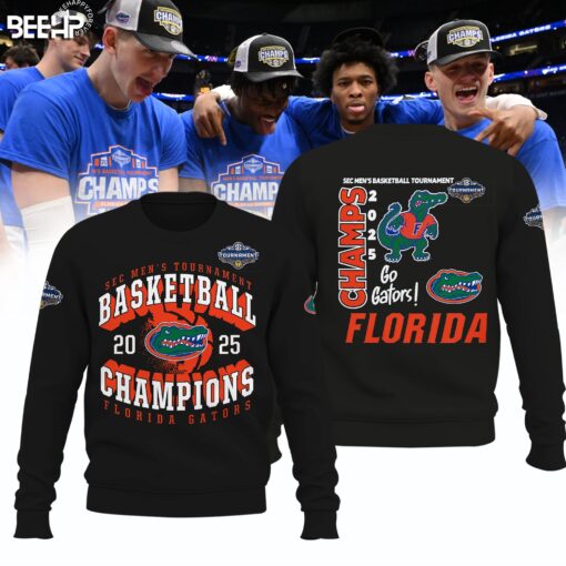 Florida Gators 2025 SEC Men’s Basketball Conference Tournament Champions Sweatshirt, Sweater, Gators Merchandise