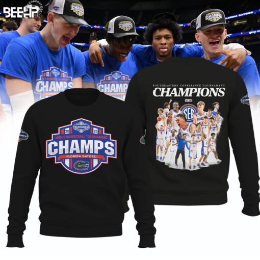 Florida Gators 2025 SEC Men’s Basketball Conference Tournament Champions Sweatshirt, Sweater, Gators Team Gifts