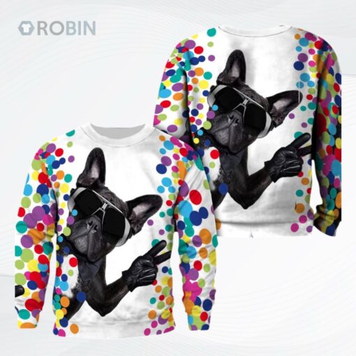 French Bulldog Ntqj Dtm Ugly Christmas Sweater