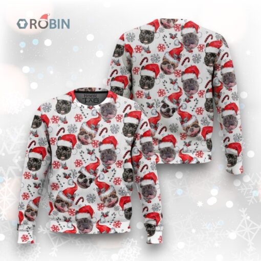 French Bulldog Ugly Christmas Sweater For Christmas Day