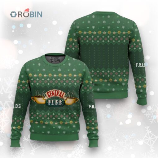 Friends Central Perk Holiday Special Ugly Christmas Sweater