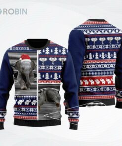 Funny Elephant Ugly Christmas Sweater