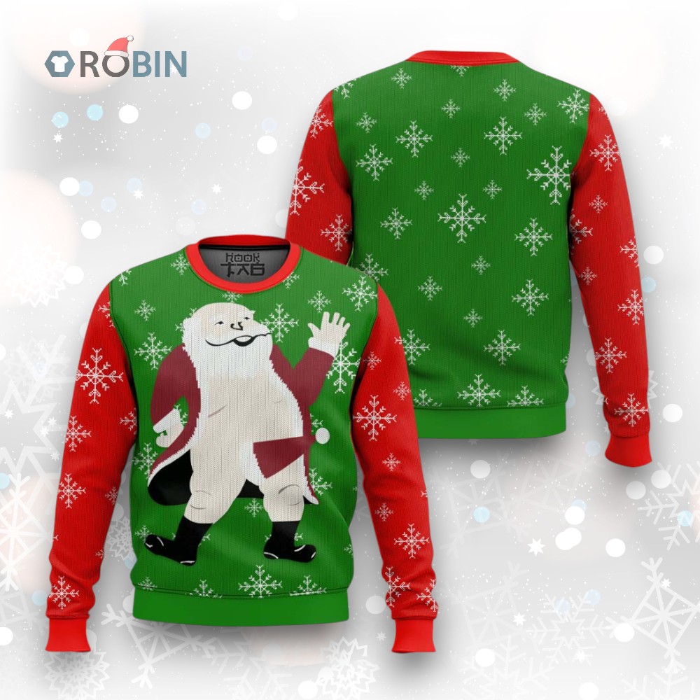 Funny Santa Offensive Meme Ugly Christmas Sweater for Holiday Parties Funny Santa Offensive Meme Ugly Christmas Sweater for Holiday Parties