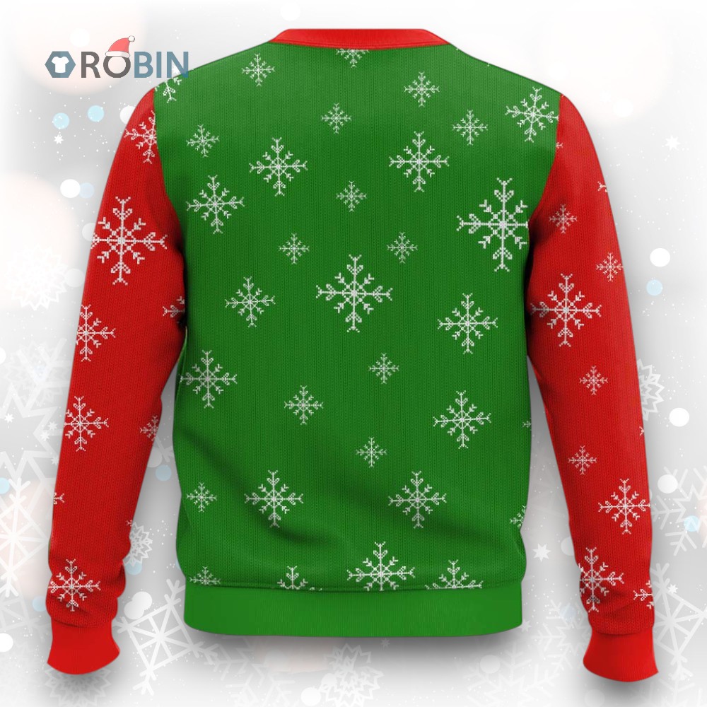 Funny Santa Offensive Meme Ugly Christmas Sweater for Holiday Parties Funny Santa Offensive Meme Ugly Christmas Sweater for Holiday Parties