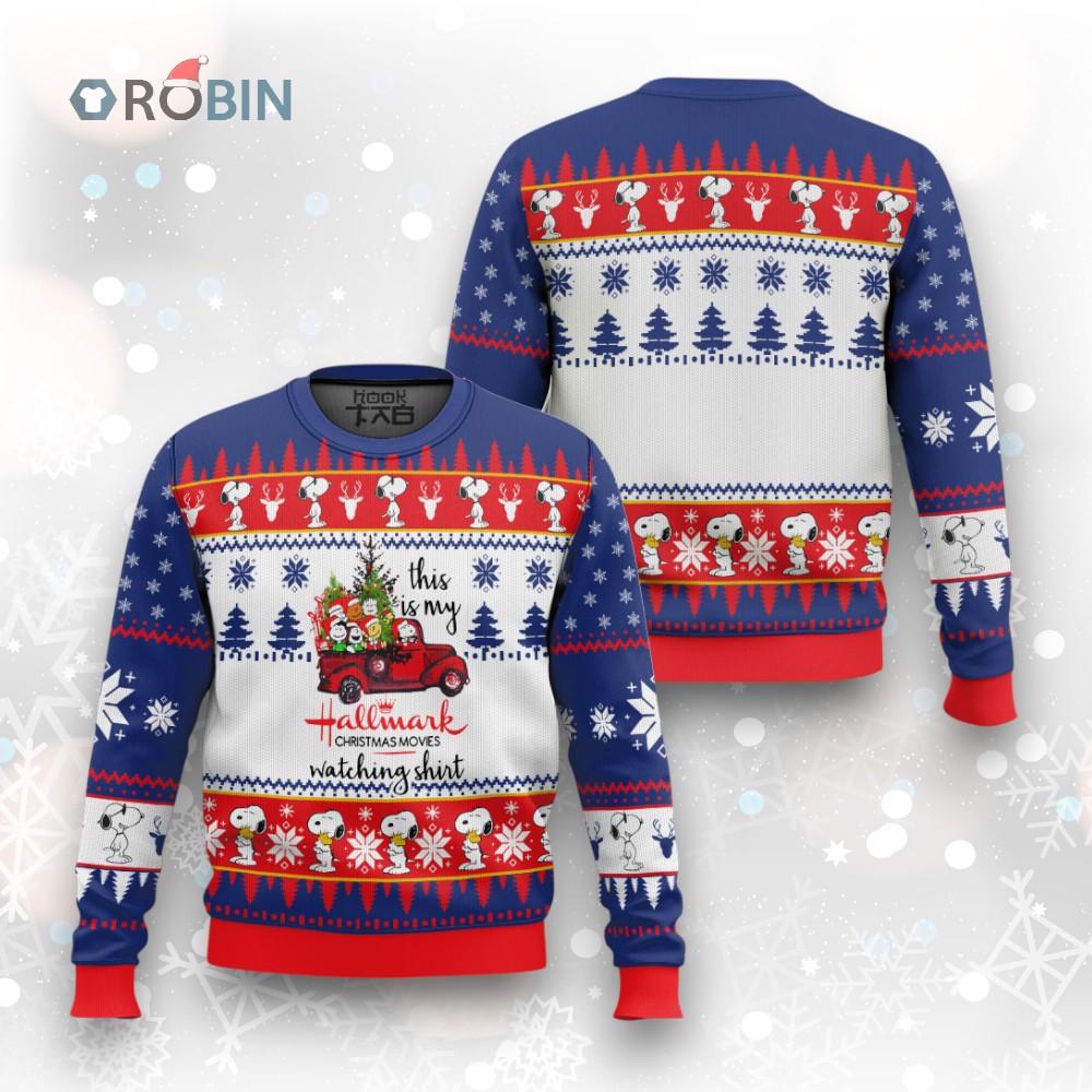 Funny Snoopy Hallmark Ugly Christmas Sweater with Festive Design Funny Snoopy Hallmark Ugly Christmas Sweater with Festive Design