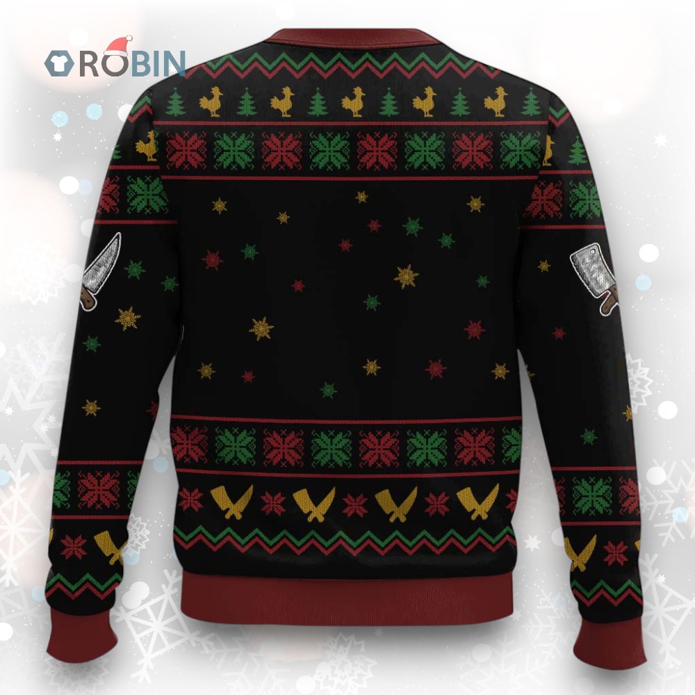 Funny Swedish Chef Ugly Christmas Sweater Festive Holiday Knitwear Funny Swedish Chef Ugly Christmas Sweater Festive Holiday Knitwear