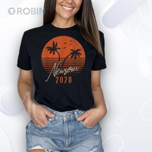 Gavin Newsom 2028 Sunset for President Democrat Shirt