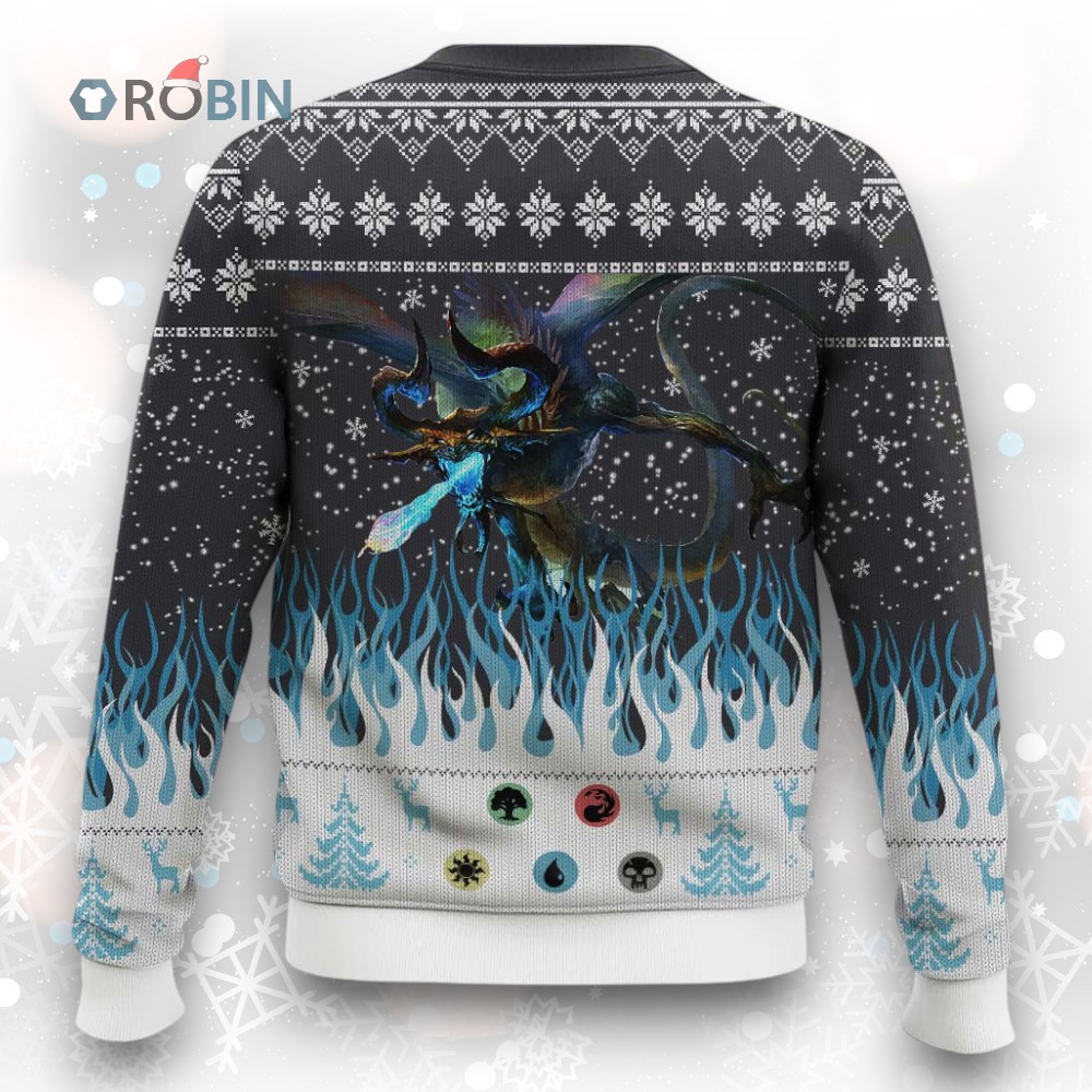 Game Mtg Magic The Gathering Nicol Bolas, The Ravager Ugly Wool Sweater Game Mtg Magic The Gathering Nicol Bolas, The Ravager Ugly Wool Sweater