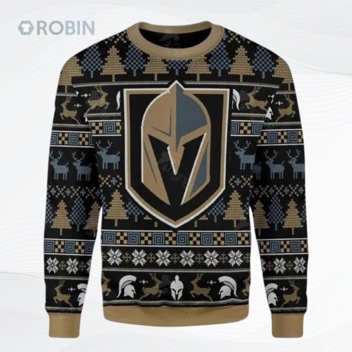 Gearhomies Unisex Spartan Army Ugly Christmas Sweater