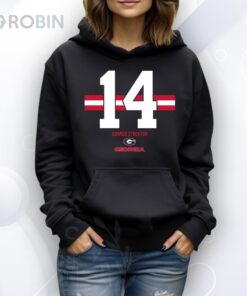 Georgia Football Gunner Stockton Name Number Stripe Shirt