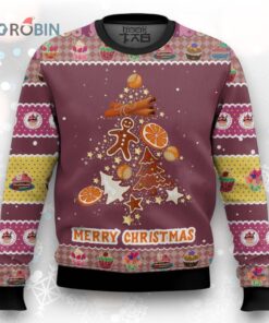 Gingerbread Christmas Tree Ugly Christmas Sweater