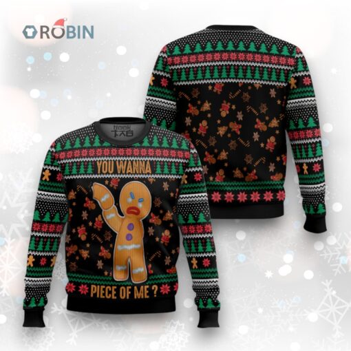 Gingerbread Man Ugly Christmas Sweater