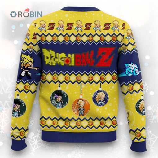 Goten và Trunks Fusion Dance Dragon Ball Ugly Christmas Sweater