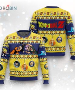 Goten và Trunks Fusion Dance Dragon Ball Ugly Christmas Sweater