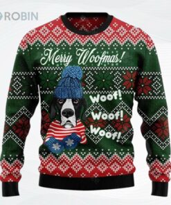 Great Dane Merry Woofmas Ugly Christmas Sweater