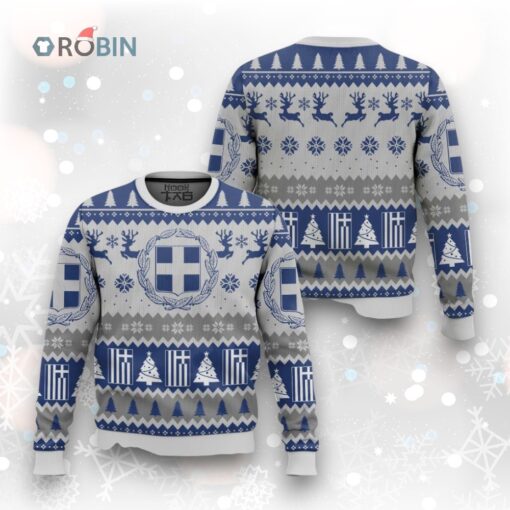Greece Ugly Christmas Sweater