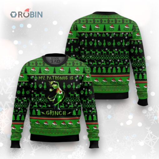 Grinch Patronus Ugly Christmas Sweater