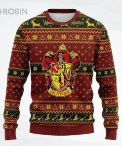 Gryffindor Crest Ugly Christmas Sweater