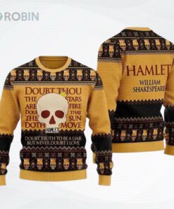 Hamlet Willim Shakespare Ugly Christmas Sweater, Sweatshirt