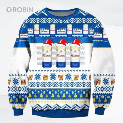 Hamms Beer Ugly Christmas Sweater, Sweatshirt