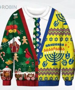 Hanuhhah Cutsom Ugly Christmas Sweater, Sweatshirt