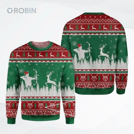 Happy Christmas Deer Hunting Ugly Christmas Sweater