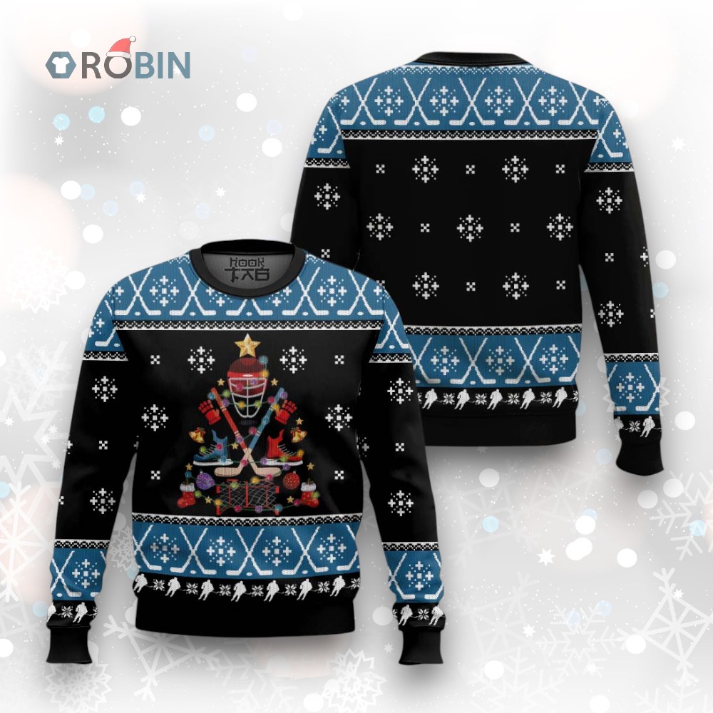 Happy Hockeyday Ugly Christmas Sweater, Christmas Gift Ideas Happy Hockeyday Ugly Christmas Sweater, Christmas Gift Ideas