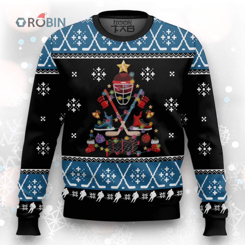 Happy Hockeyday Ugly Christmas Sweater, Christmas Gift Ideas Happy Hockeyday Ugly Christmas Sweater, Christmas Gift Ideas