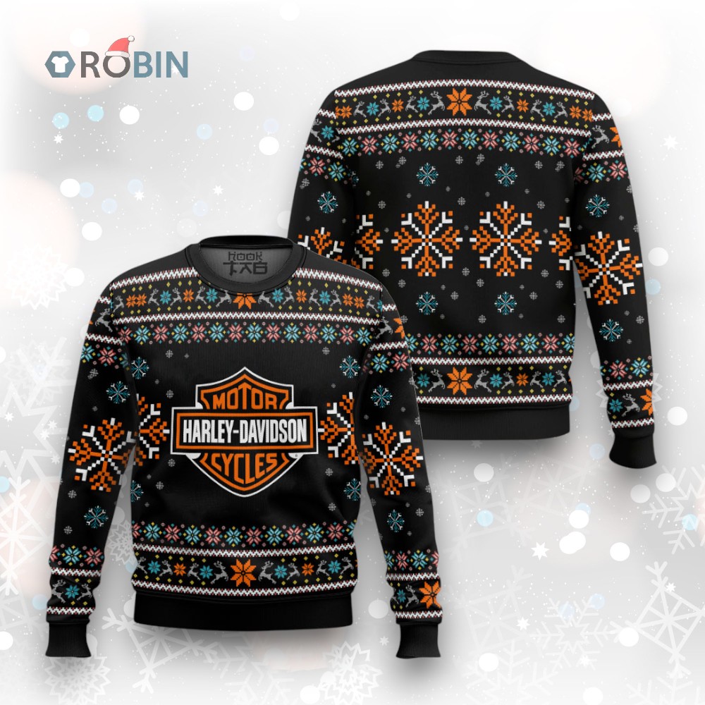 Harley Davidson Ugly Christmas Sweater Harley Davidson Ugly Christmas Sweater