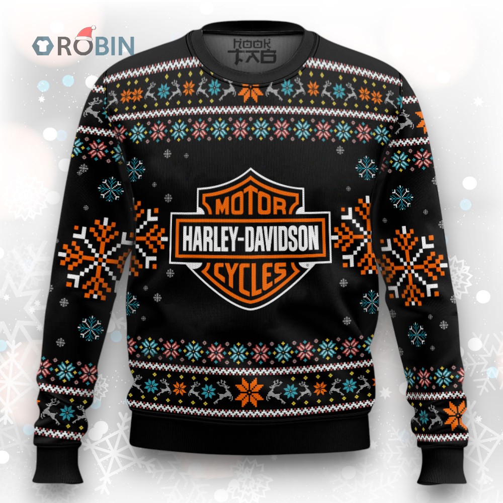 Harley Davidson Ugly Christmas Sweater Harley Davidson Ugly Christmas Sweater