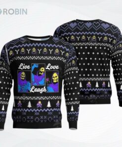 Heman Live Love Laugh Ugly Christmas Sweater, Sweatshirt