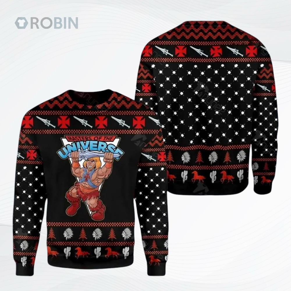 Heman Masters Of The Universe Ugly Christmas Sweater, Sweatshirt Heman Masters Of The Universe Ugly Christmas Sweater, Sweatshirt