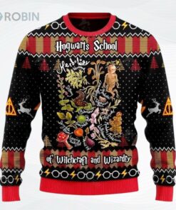 Herbology Harry Potter Hogwarts School Of Witchcraft And Wizardry Ugly Christmas Sweater