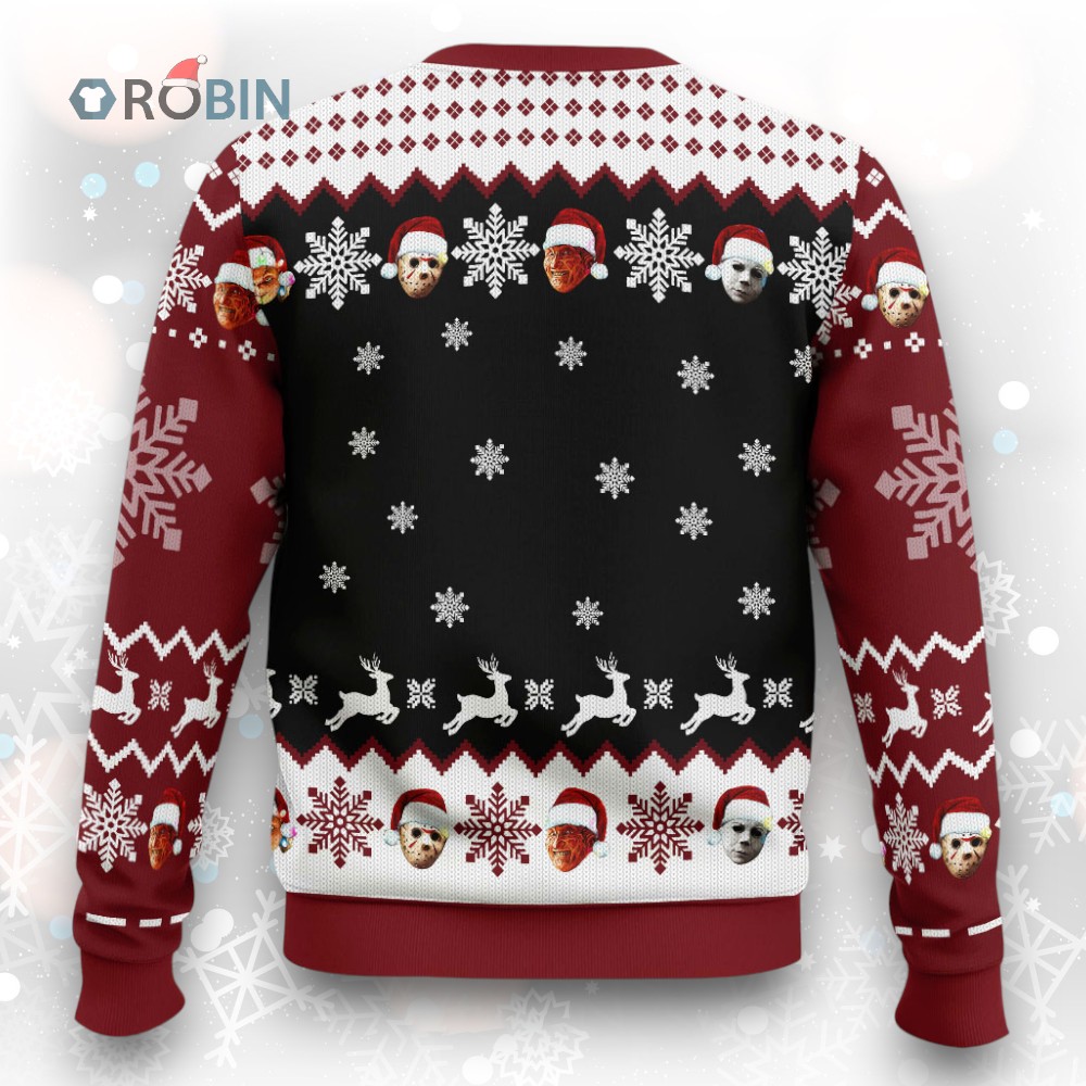 Ho Ho Horror Ugly Christmas Sweater Ho Ho Horror Ugly Christmas Sweater