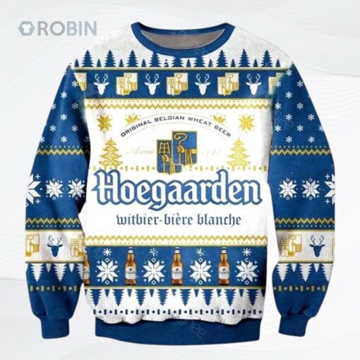 Hoegaarden Witbier Biere Blanche Ugly Christmas Sweater