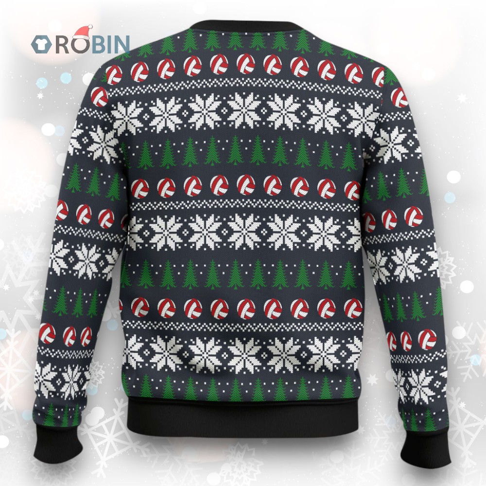 Holly Volley Volleyball Ugly Christmas Sweater Holly Volley Volleyball Ugly Christmas Sweater
