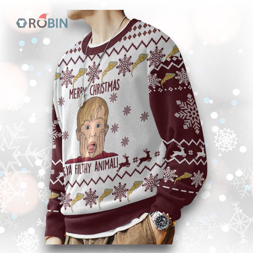 Home Alone Woolen Ugly Christmas Sweater Home Alone Woolen Ugly Christmas Sweater