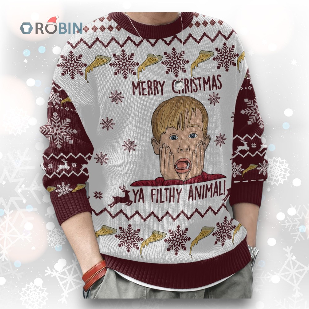 Home Alone Woolen Ugly Christmas Sweater Home Alone Woolen Ugly Christmas Sweater
