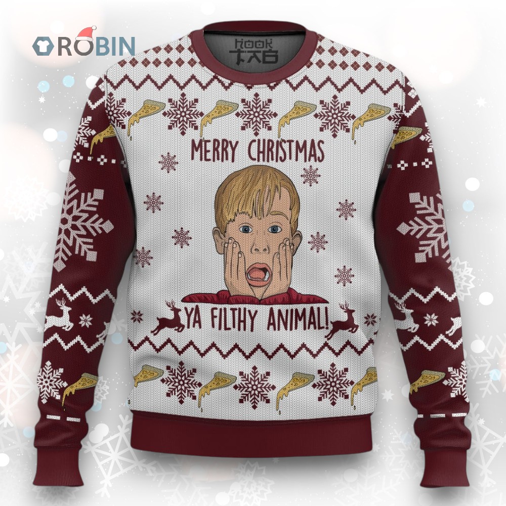 Home Alone Woolen Ugly Christmas Sweater Home Alone Woolen Ugly Christmas Sweater