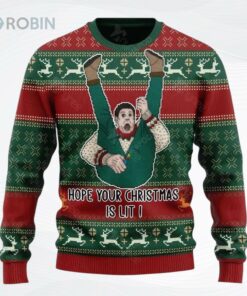 Hope Your Christmas Is Lit Ugly Christmas Sweater