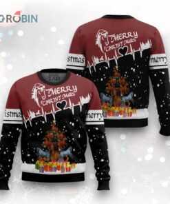 Horse Christmas Tree Ugly Christmas Sweater