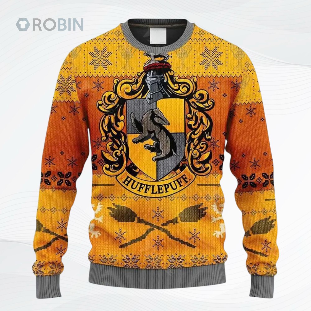 Hufflepuff Ugly Christmas Sweater Hufflepuff Ugly Christmas Sweater