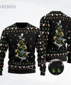 Humming Bird Tree Ugly Christmas Sweater, Sweatshirt