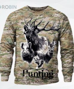 Hunting Ddklnmd Ugly Christmas Sweater, Sweatshirt