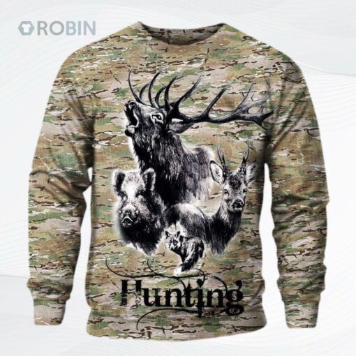 Hunting Ddklnmd Ugly Christmas Sweater, Sweatshirt