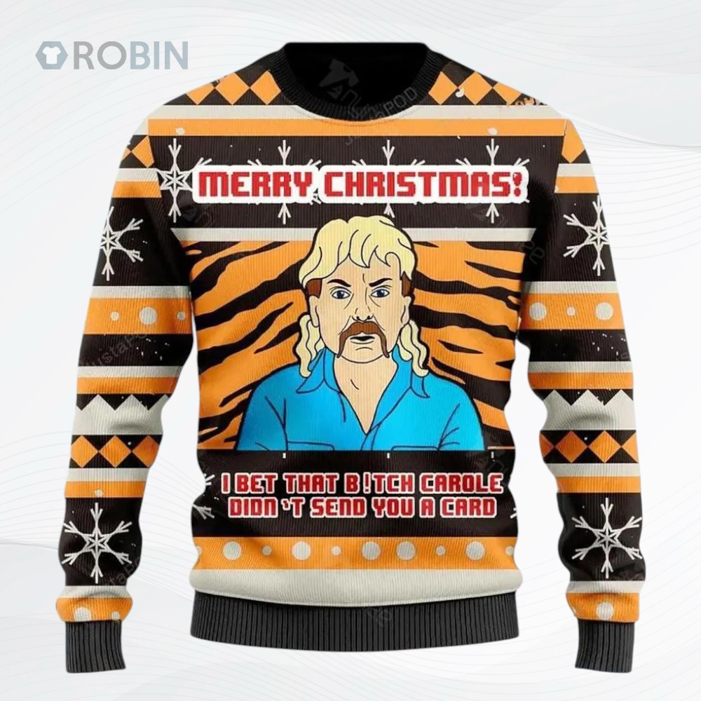 I Bet That Btch Did Not Send You Card Ugly Christmas Sweater I Bet That Btch Did Not Send You Card Ugly Christmas Sweater