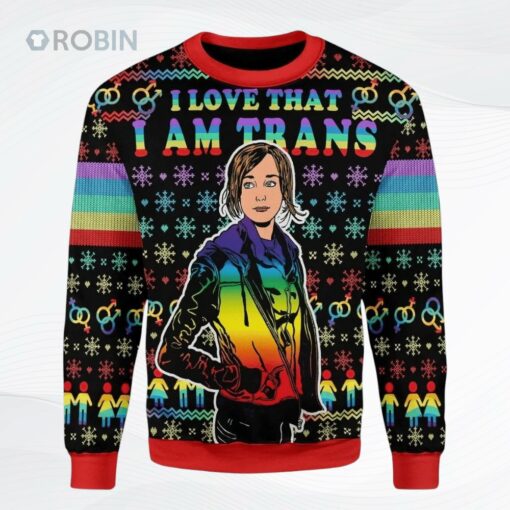 I Love That I Am Trans Ugly Christmas Sweater