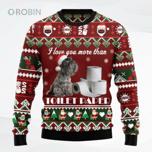 I Love You More Than Toilet Paper Christmas Ugly Christmas Sweater